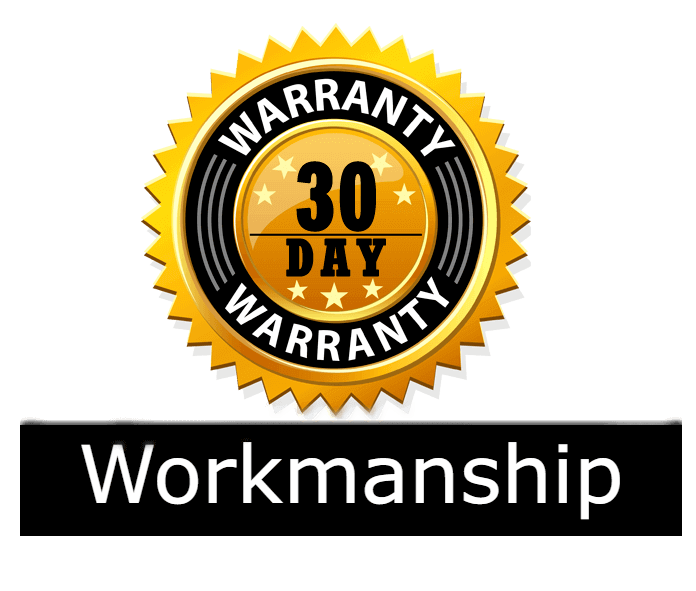 30 days workmanship
