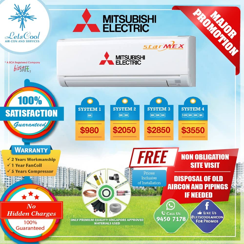 mitsubishi aircon promotion