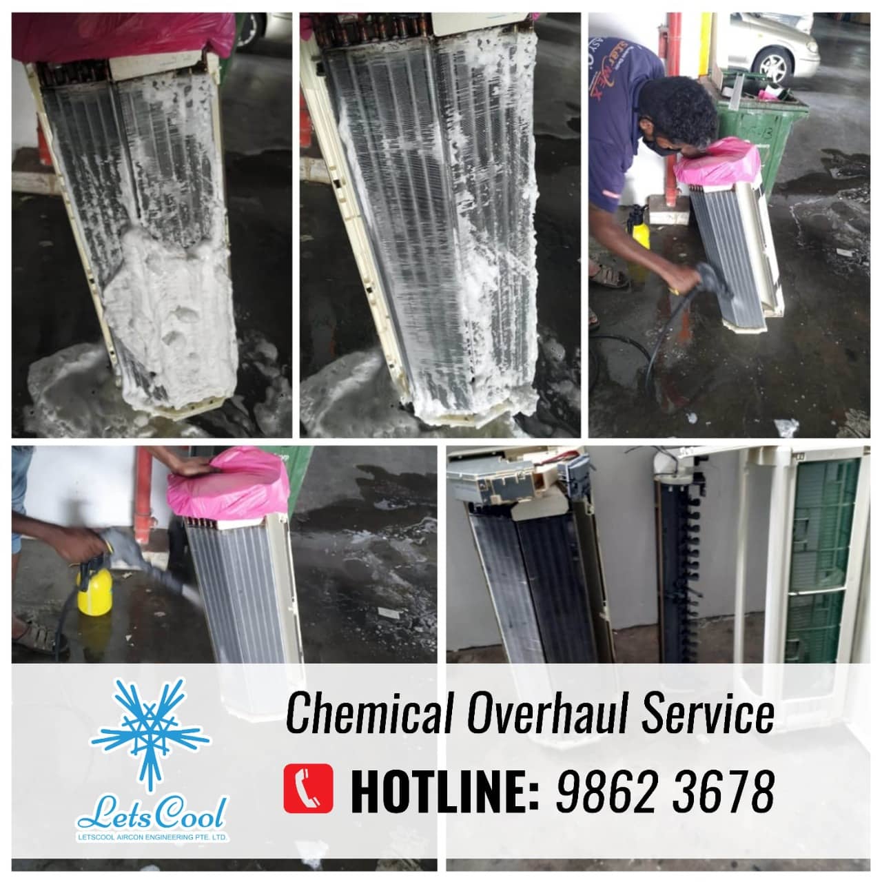 Best Aircon chemical Wash Service Singapore 60 Day Warranty