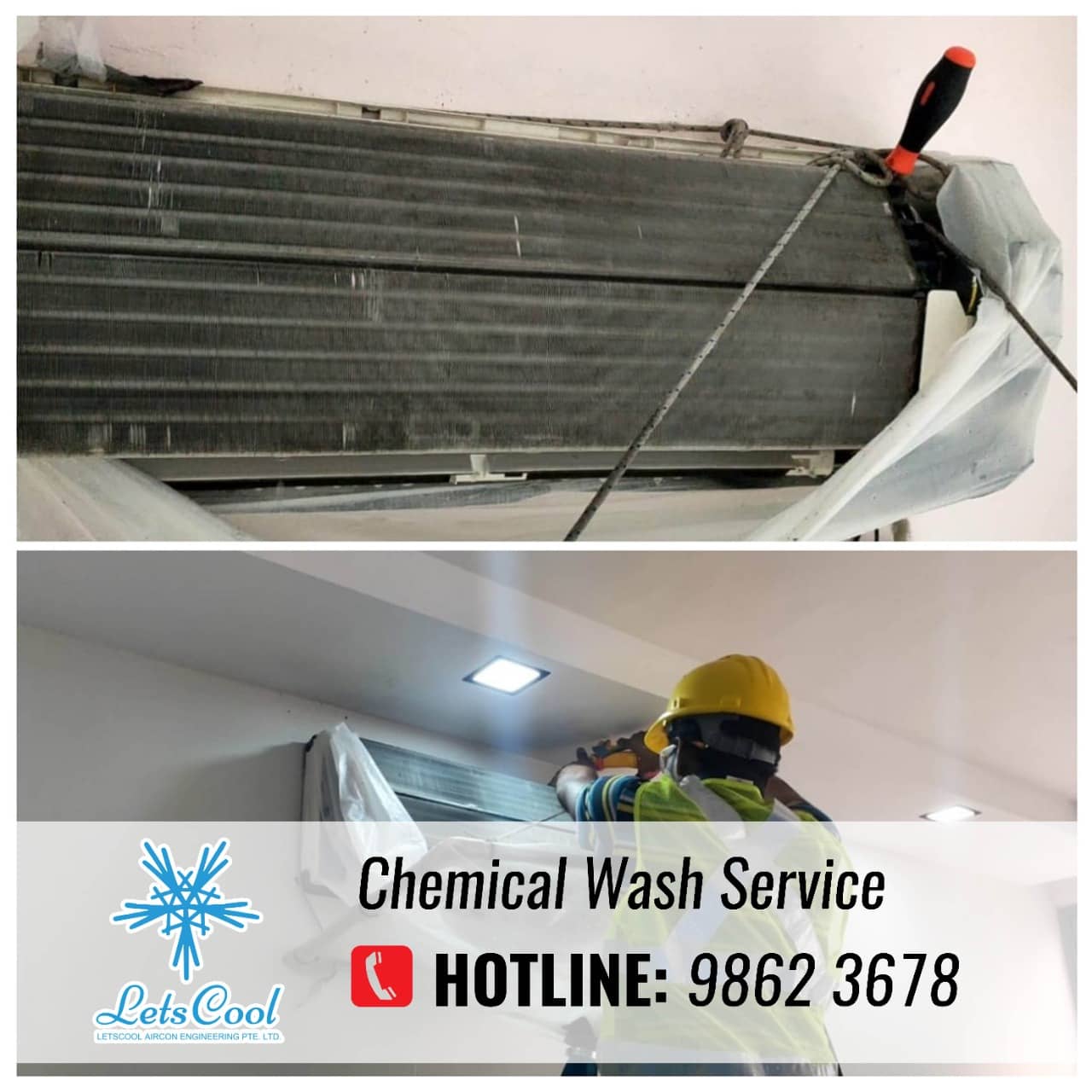 ac chemical wash