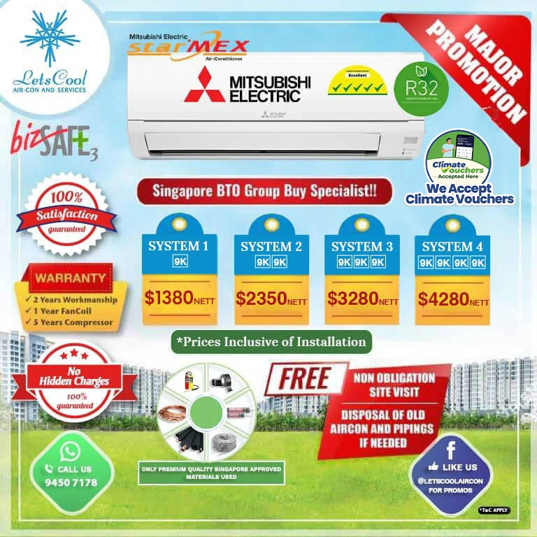 mitsubishi electric r32 aircon price