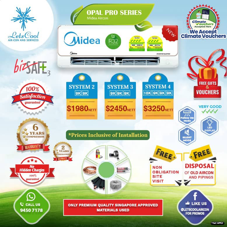 midea opal pro series aircon