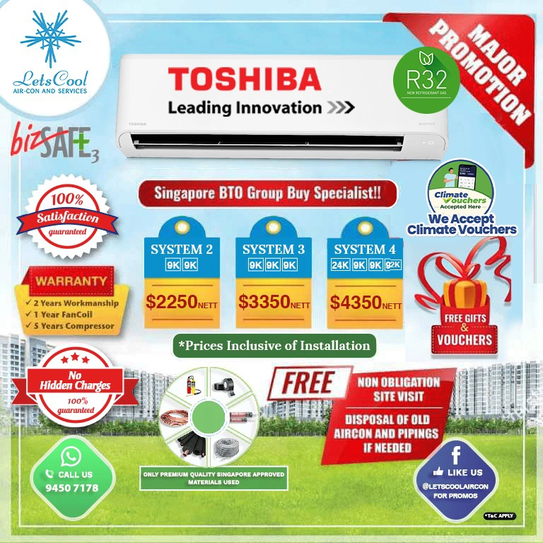 Toshiba Aircon promotion toshiba aircon price singapore