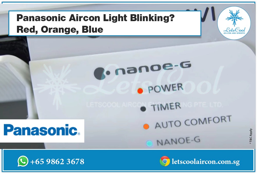 panasonic aircon light blinks