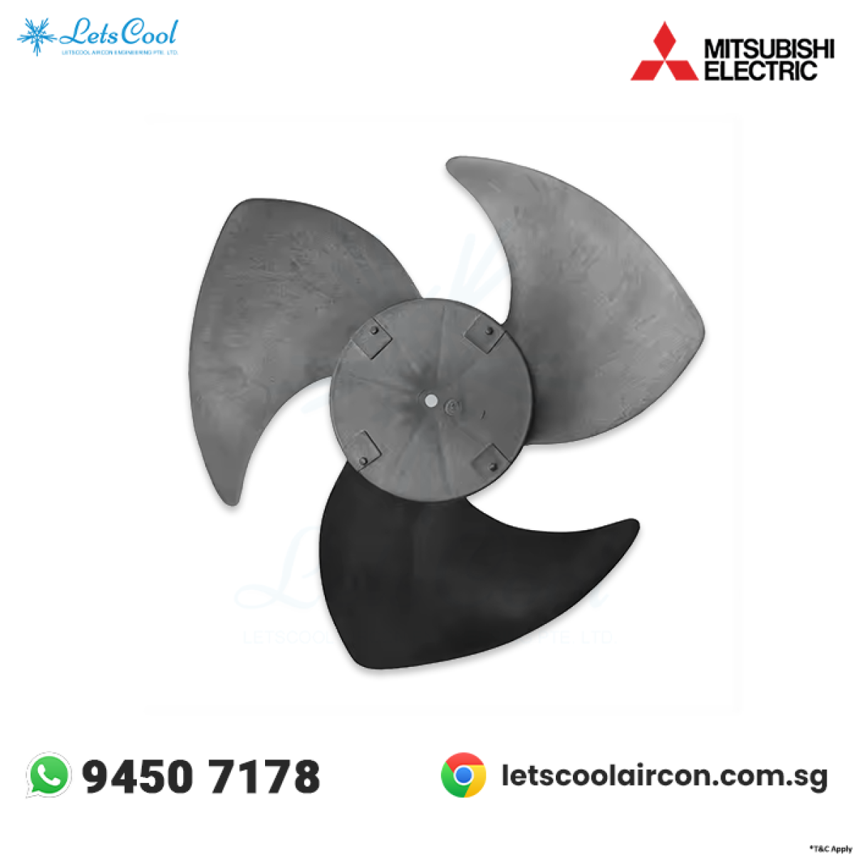 Fan blade outdoor unit Letscool Aircon Servicing Singapore