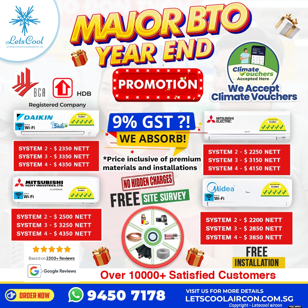 BTO Aircon promo price