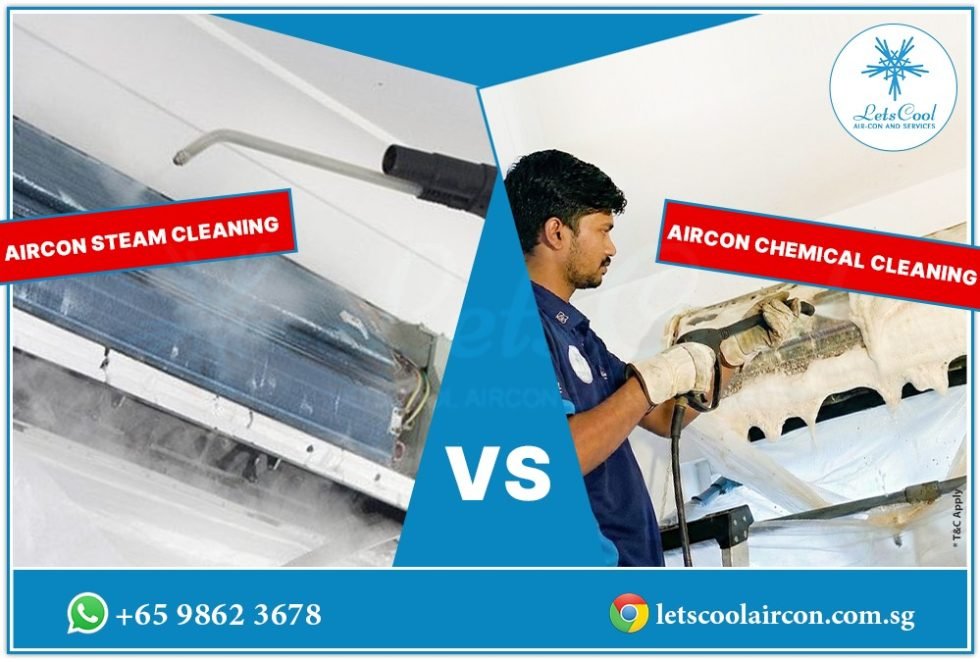Aircon Steam Cleaning vs Chemical Cleaning – Pros, Cons
