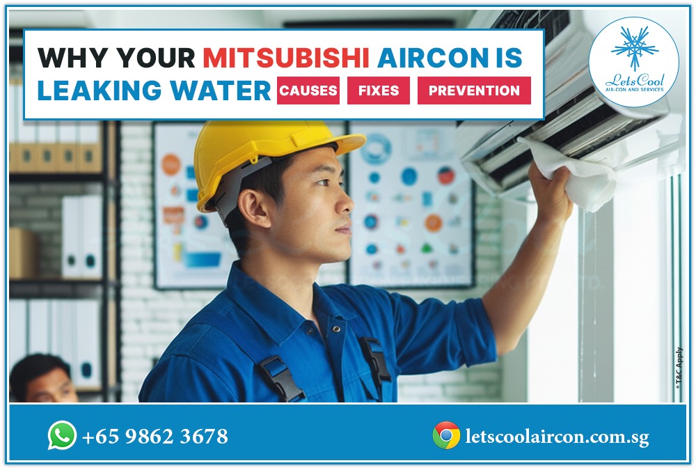 Mitsubishi aircon Water leaking