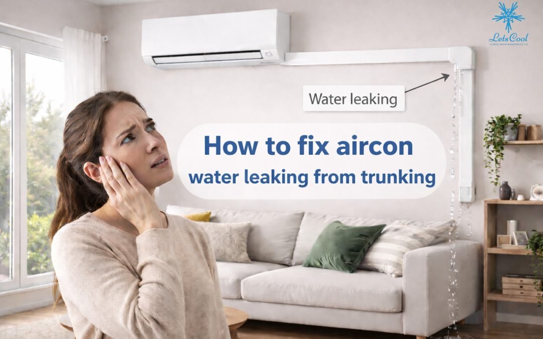 how to fix aircon trunking water leaking