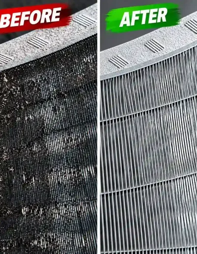 before and after cleaning